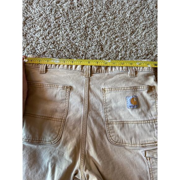Carhartt Relaxed Fit Duck Twill Faded Caramel 32 Carpenter Workwear Shorts - Picture 5 of 8